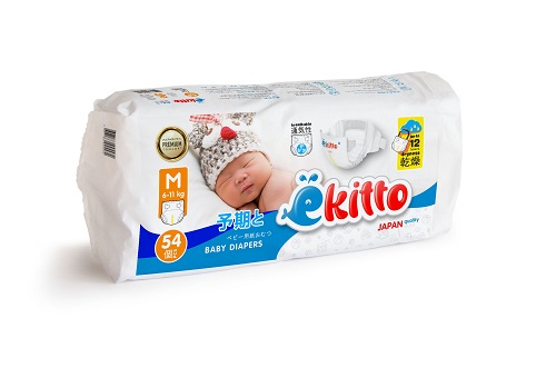 Подгузники на липучках EKITTO PREMIUM "M"