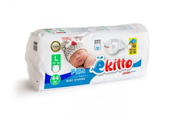 Подгузники на липучках EKITTO PREMIUM "L"